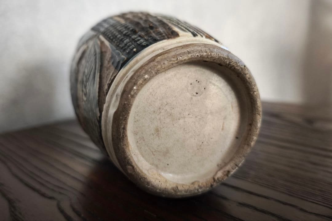 魚柄　壺屋焼　やちむん？の壺