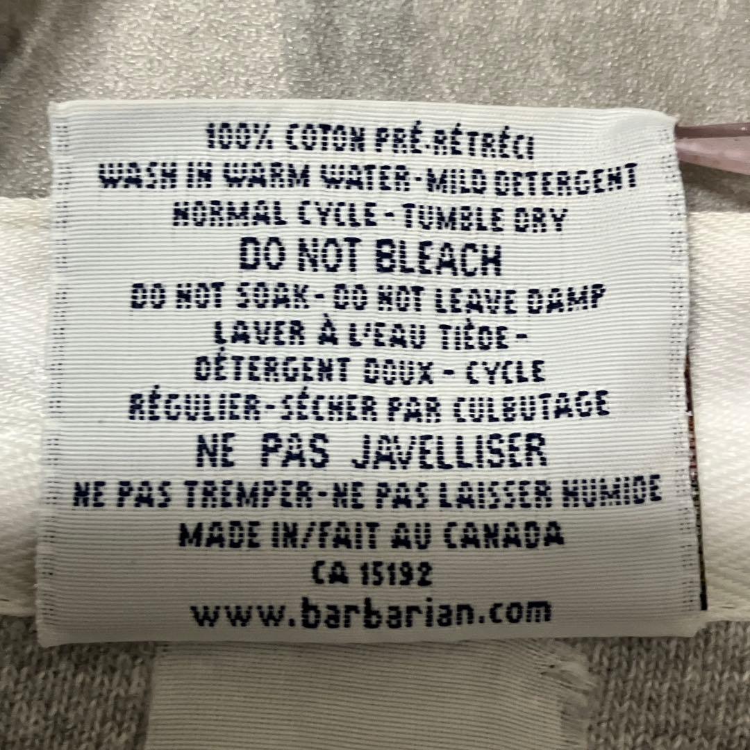 ◆【綺麗】BARBARIAN｜バーバリアン，ラガーシャツ，七分袖，厚手