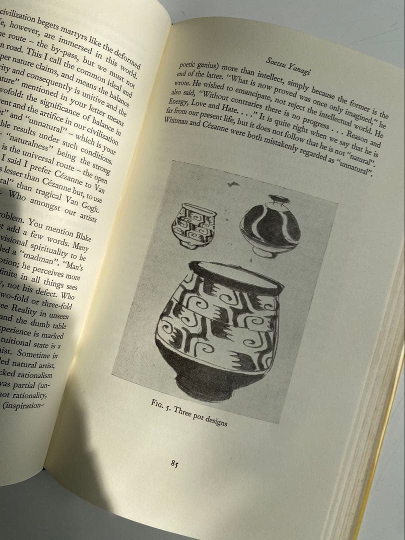 バーナード・リーチ ”Beyond East & West” 署名 自筆カード付