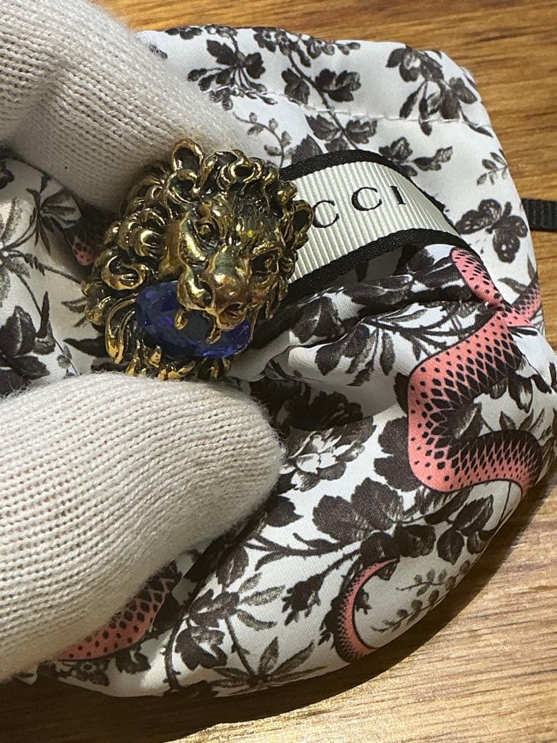 郵*)様 GUCCI ライオンリング　中古使用感あり　15号