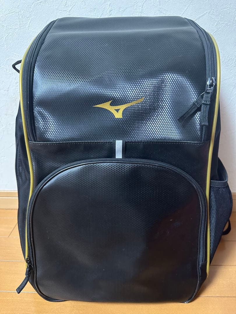 Mizuno スポーツリュック 黒/黄色
