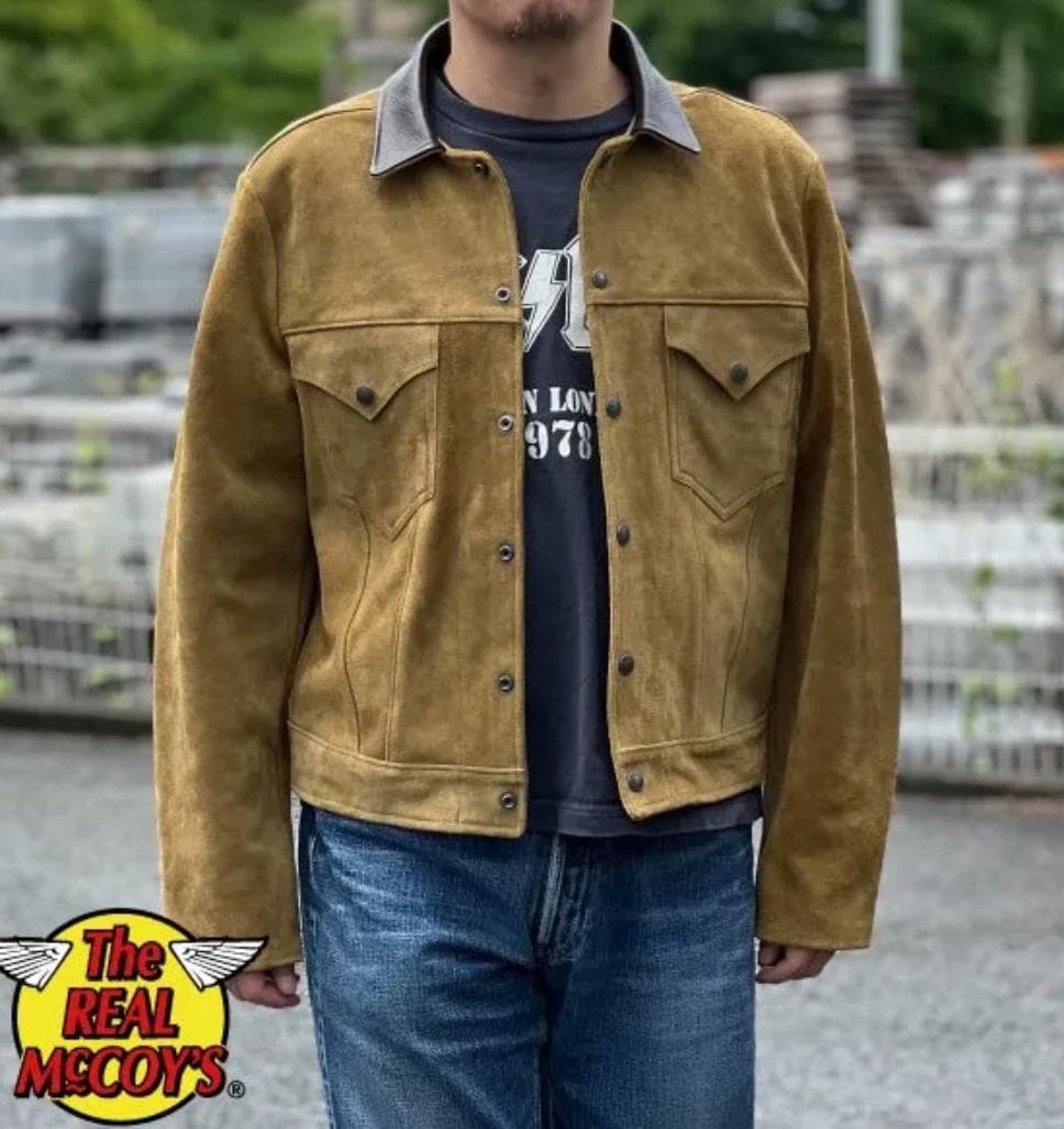 24ss　美品　リアルマッコイズ　ラフアウトレザー　ウエスタンジャケット　タグ付