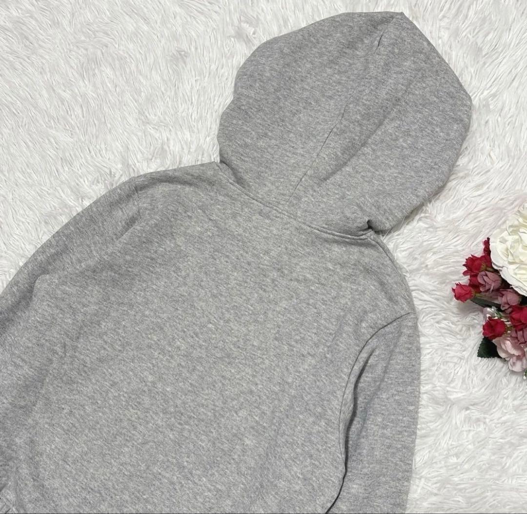 ピンクハウス　裾フリル　チュニックパーカー フード ペプラムパーカー　F