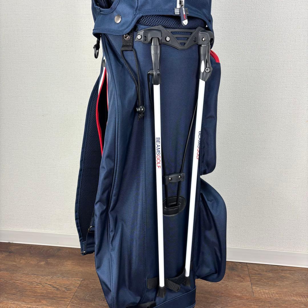 ビームス【BEAMS】スタンド式キャディーバッグ 《ネイビー色》