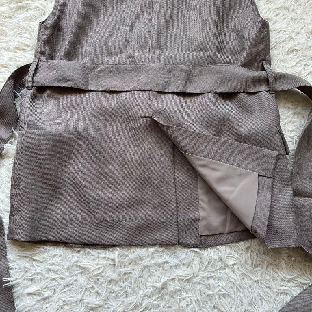 美品✨STRATA エストラータ　ノーカラージレ　ベルト付き　小さいサイズ　小柄