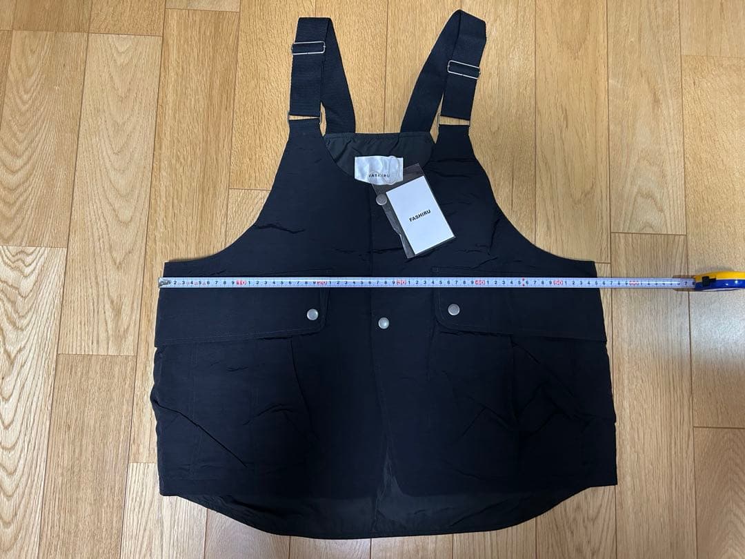 【タグ付き新品未使用】FASHIRU フィッシングナイロンベスト　ブラック