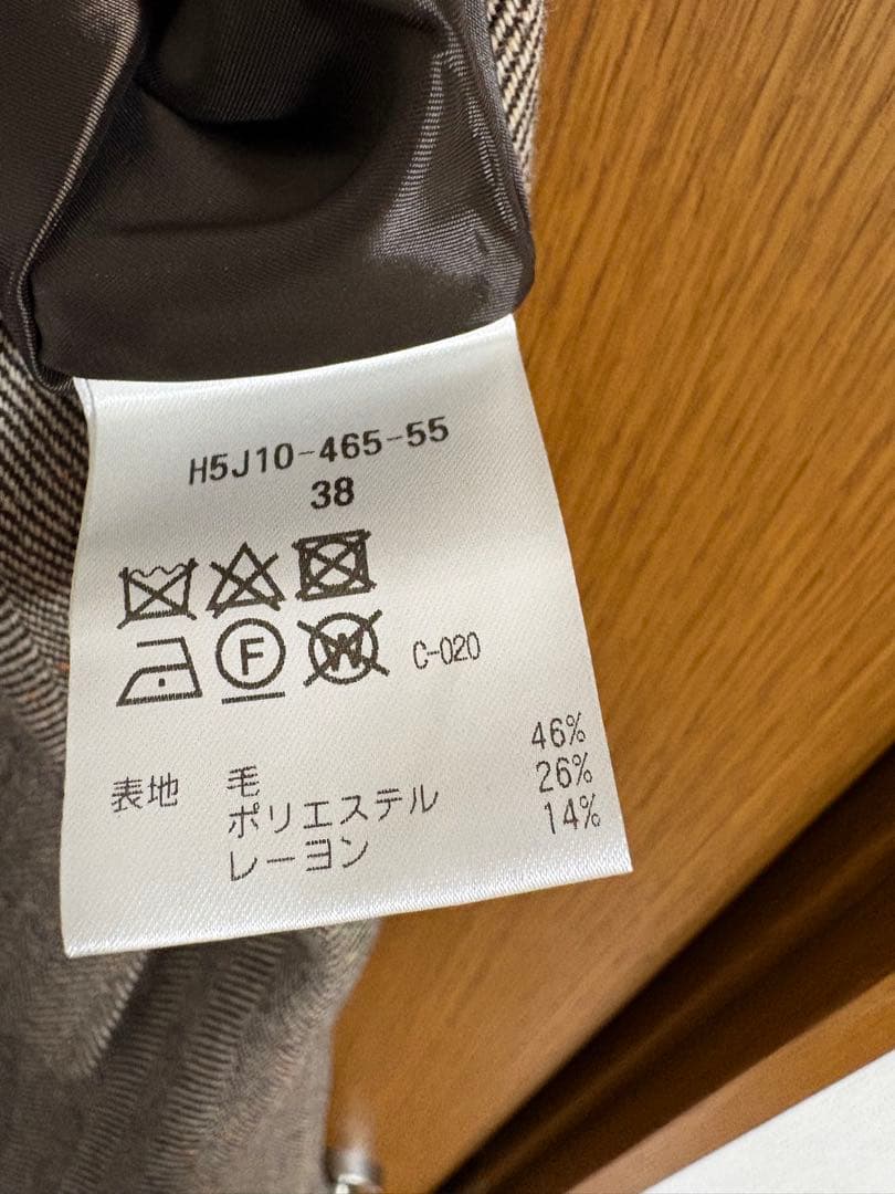 カラーネップツイードワンピ　38 ブラウン