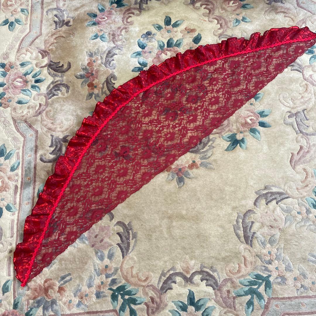 フラメンコ衣装　ハンドメイド　赤のワンピース＆ピキージョ