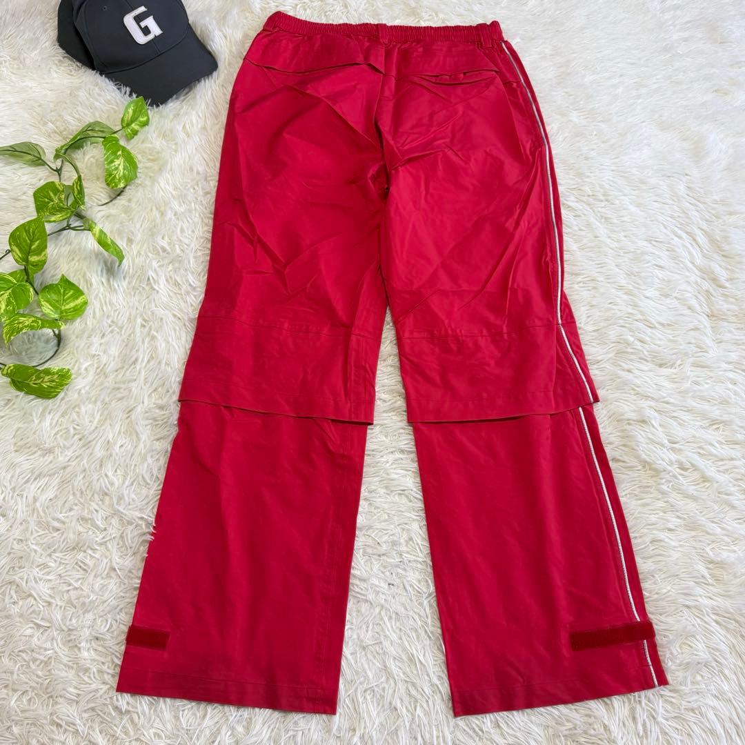 【ダンスウィズドラゴン】美品 レインウェア レッド 上下 Mサイズ メンズ