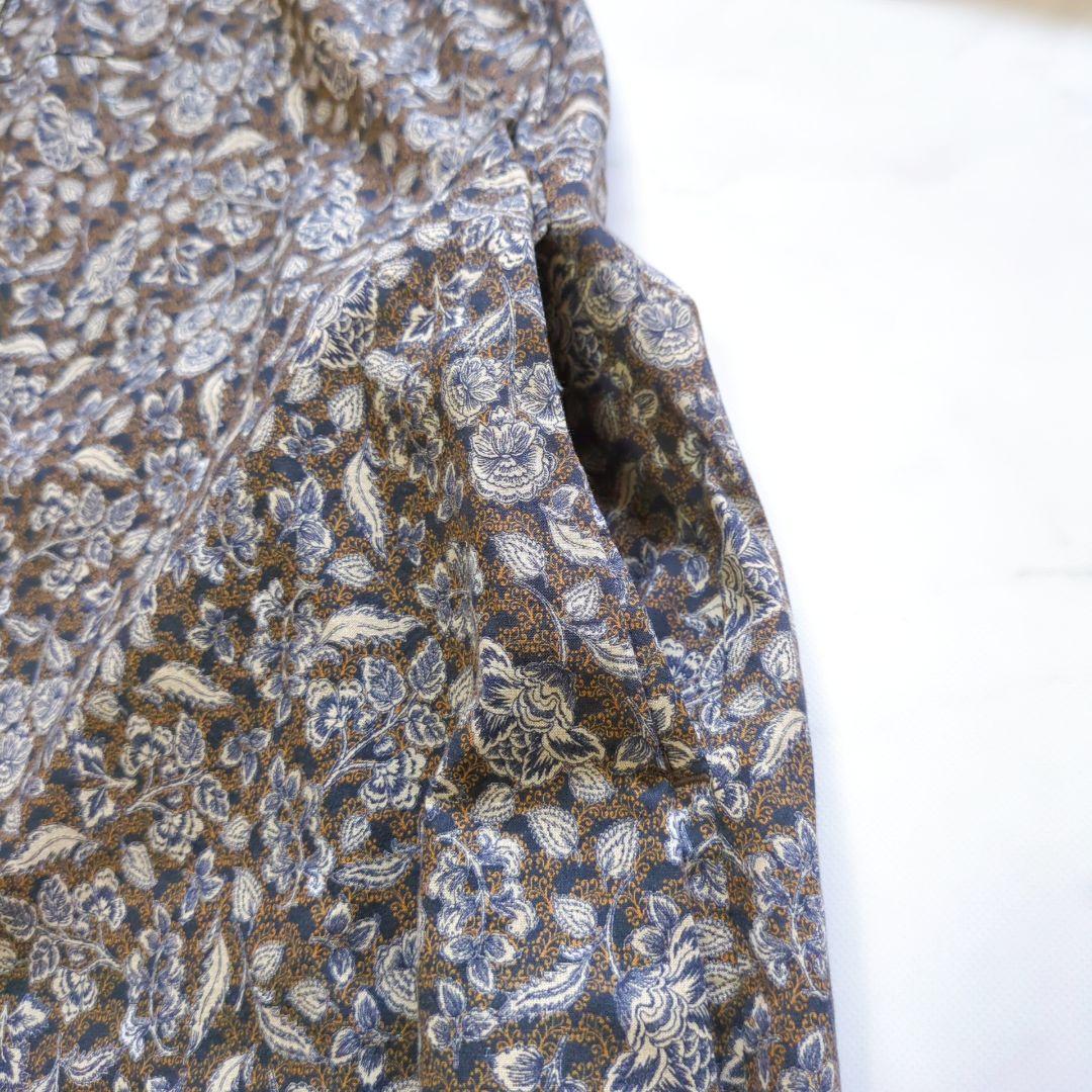 北欧暮らしの道具店 花柄 総柄 ロング 大人のための柄ワンピース コットン