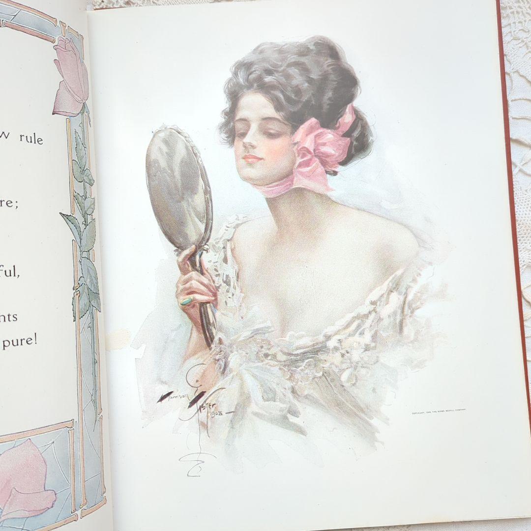 稀少1909年アンティーク 洋書 画集 絵本 児童書 ヴィクトリアン ヴンテージ