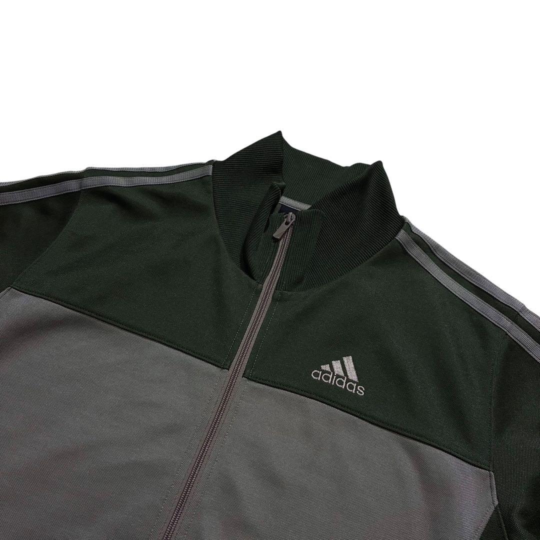 Adidas ジャージ セットアップ M カーキ グレー 上下 オリーブ
