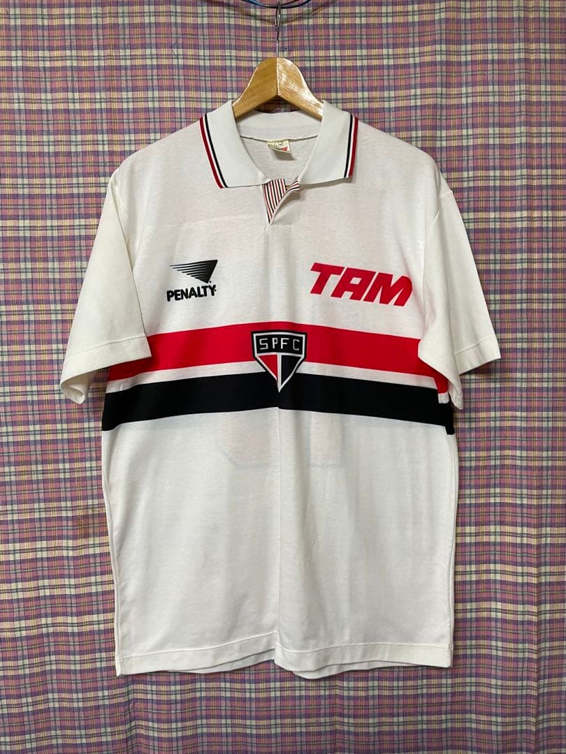 ブラジル製サンパウロFC◼️90sビンテージ・サッカー・ゲーム・シャツ