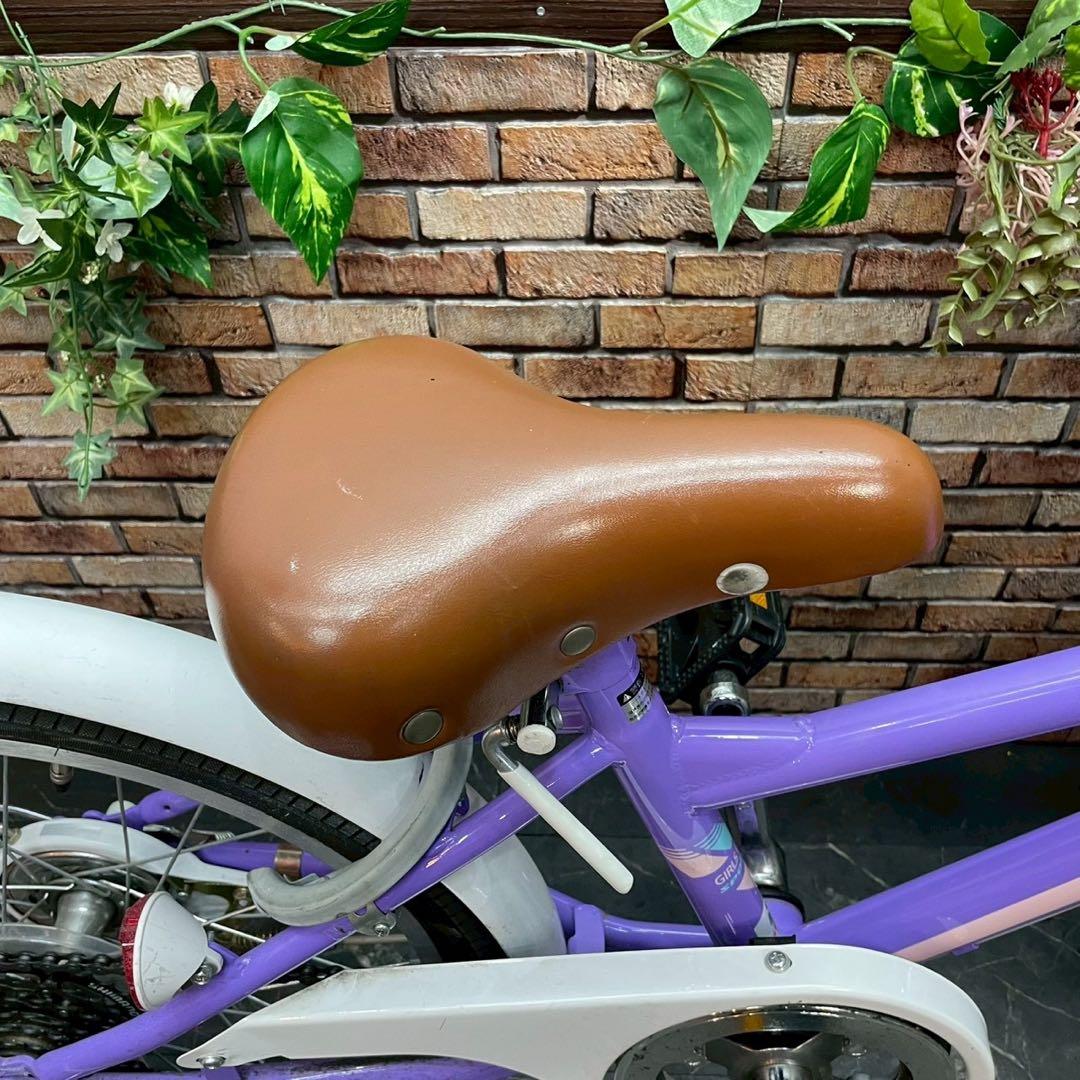 【133】子供用自転車 子供車 GIRLS LABO パープル 20インチ