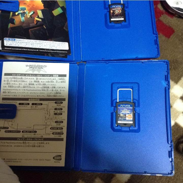 psvita、充電器、マイクラ、ソードアートオンラインロストソング、艦これ