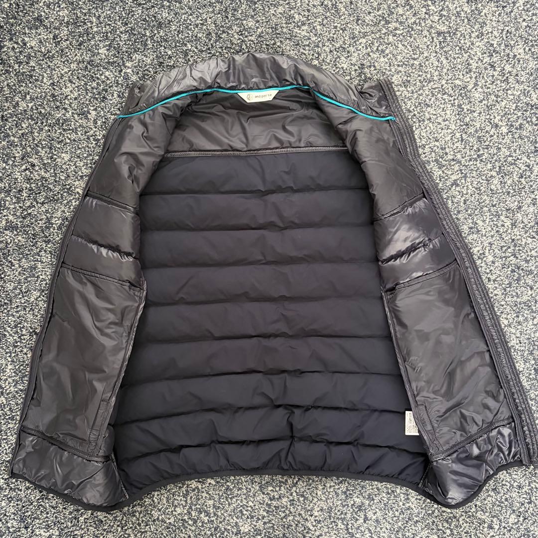 アンパスィ　中綿　ベスト　ゴルフウェア　ネイビー　サイズL