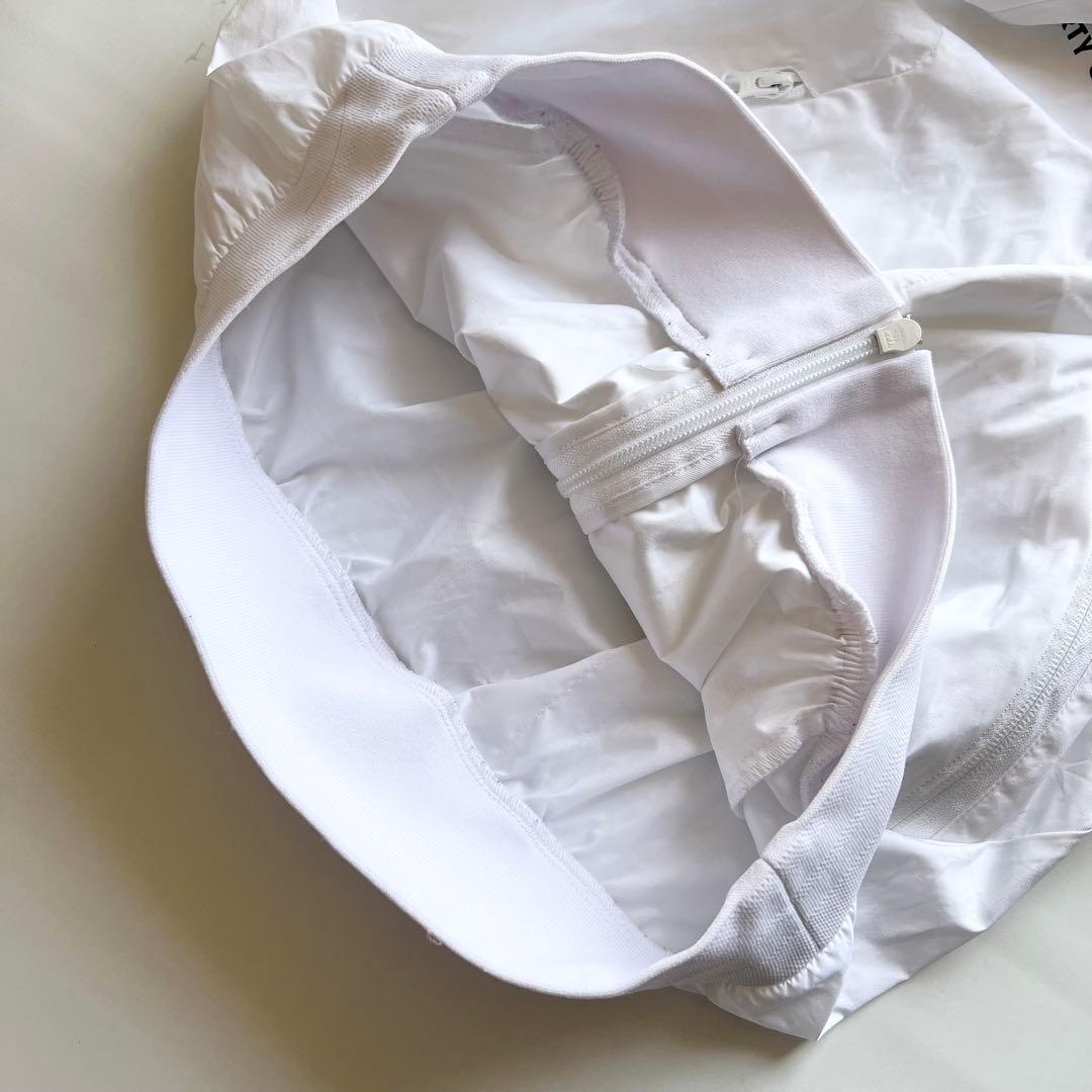 Pearlygates パーリーゲイツ　ナイロンジャケット　M 白　ロゴ　ゴルフ