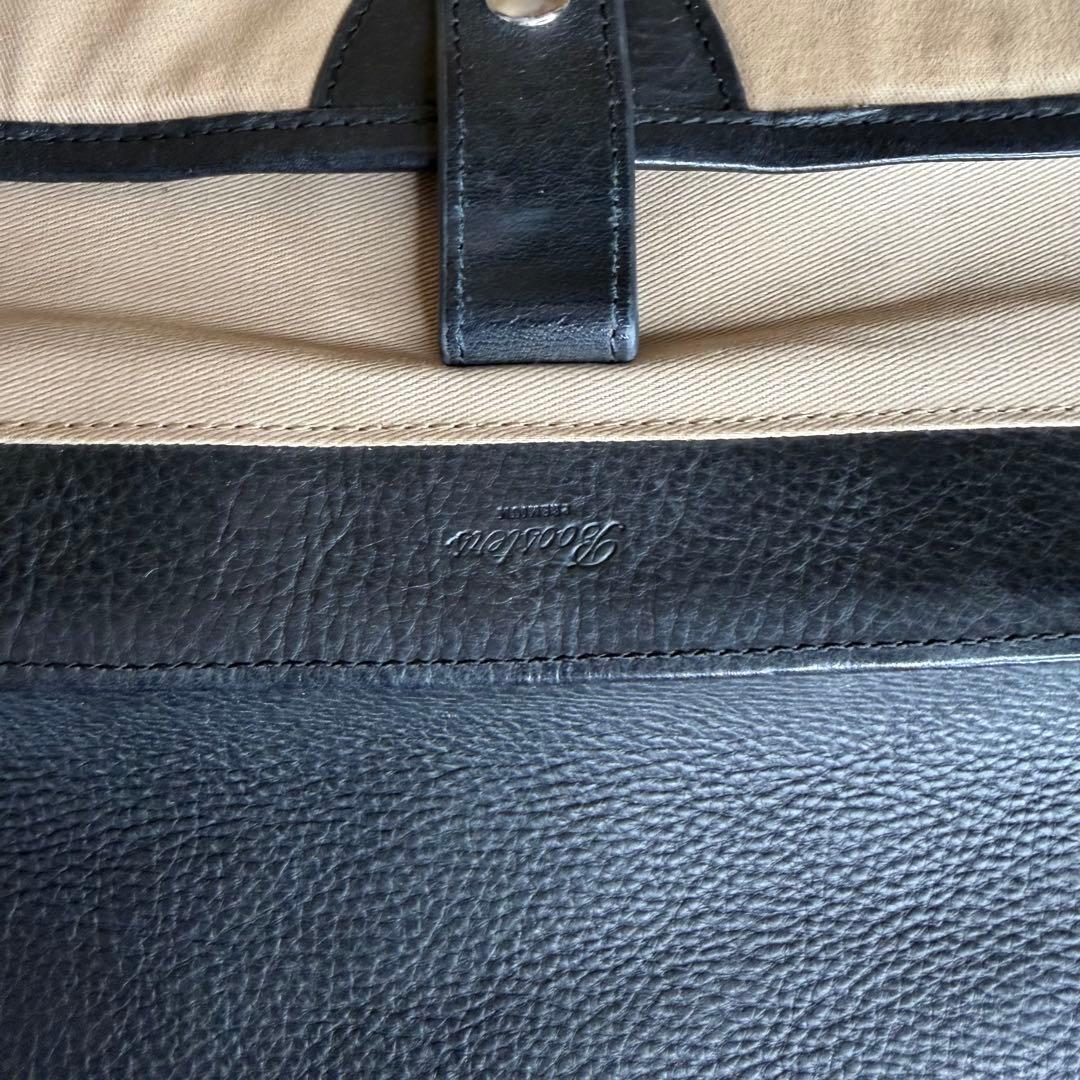 ブースターズ レザー フラップ トートバッグ ビジネスバッグ 肩掛け 本革 黒