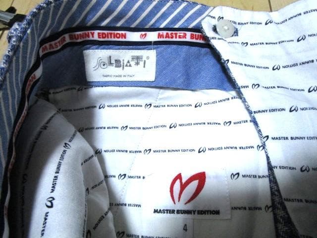 マスターバニーエディション　千鳥柄ニットパンツ　日本製☆SOLBIATE