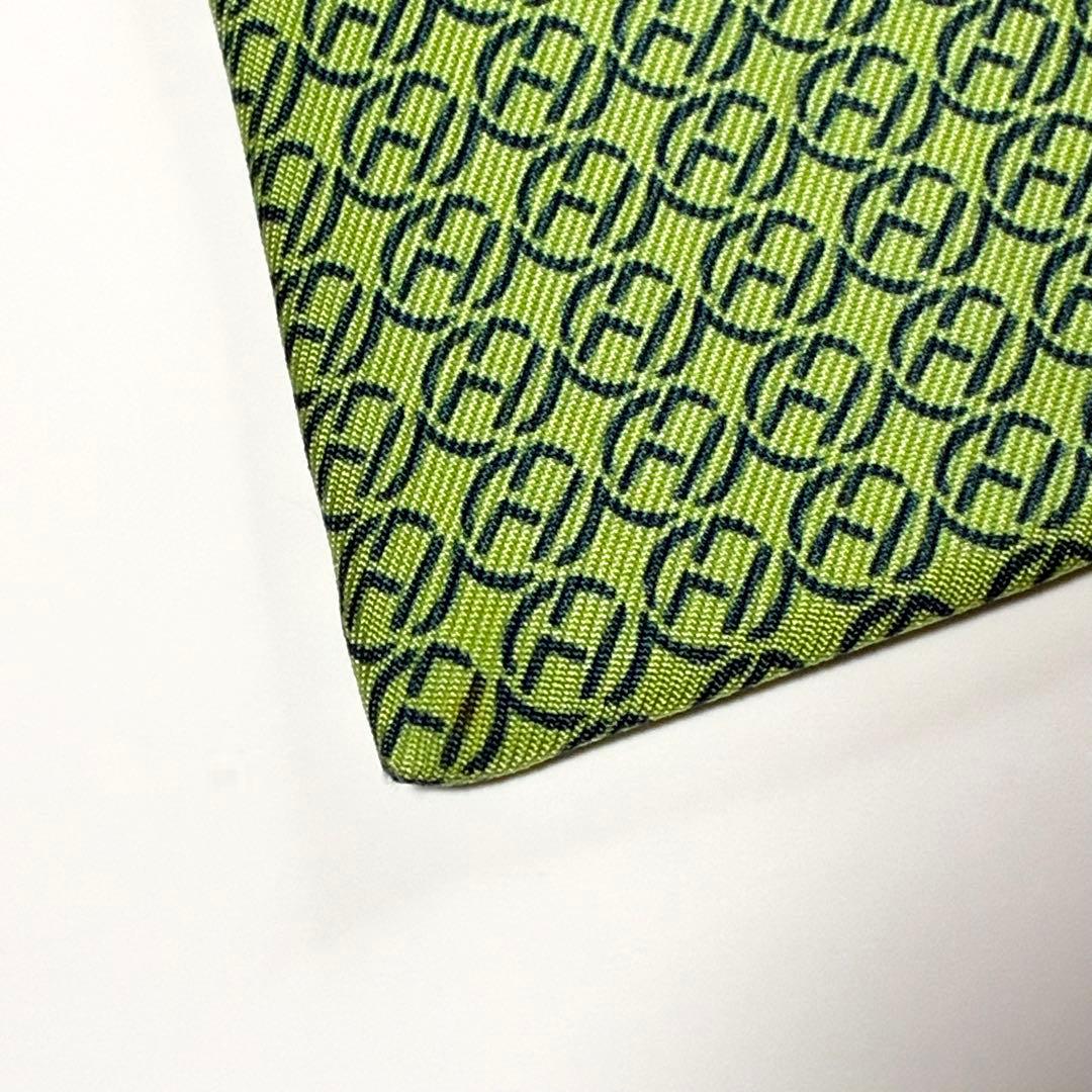 3880 エルメス ネクタイ 総柄 H柄 ファソネ ロゴグラム