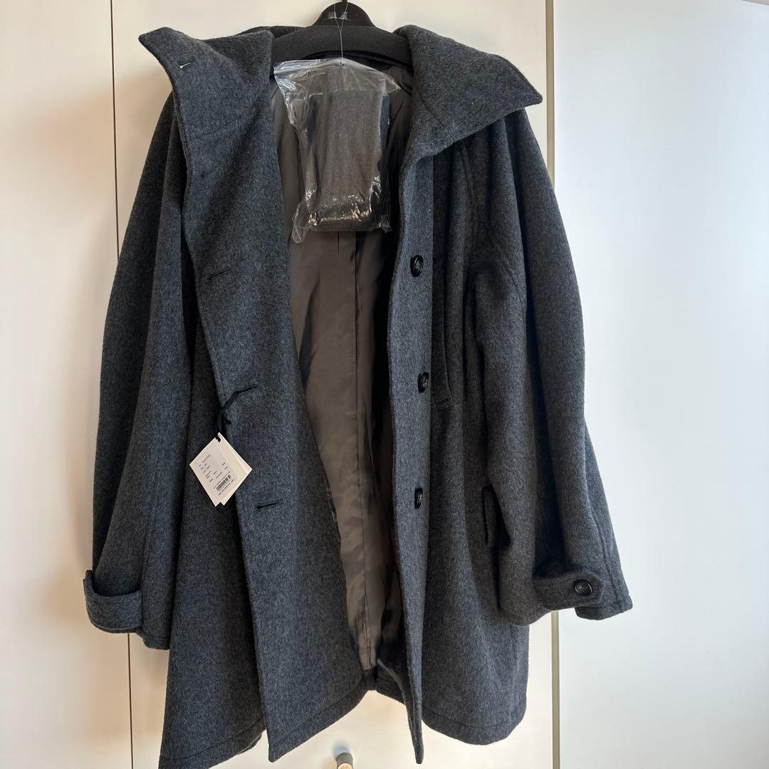 新品sold out PRANKPROJECTダークグレー ケープスタイルコート