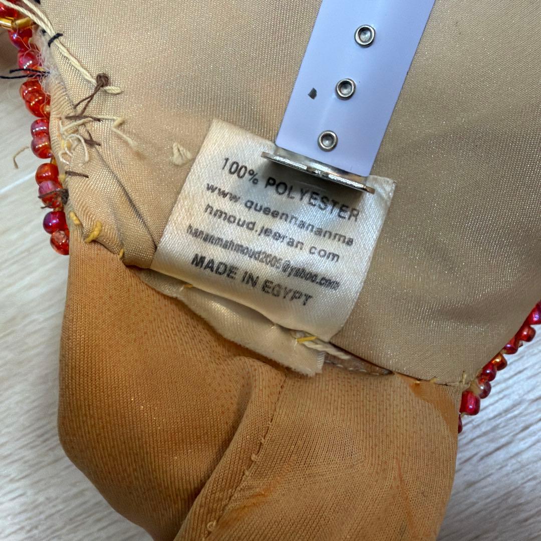 ベリーダンス セットアップ ビーズ刺繍付き　衣装　Queen エジプト製
