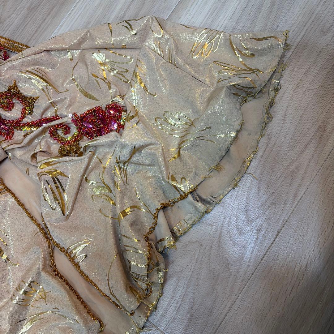 ベリーダンス セットアップ ビーズ刺繍付き　衣装　Queen エジプト製