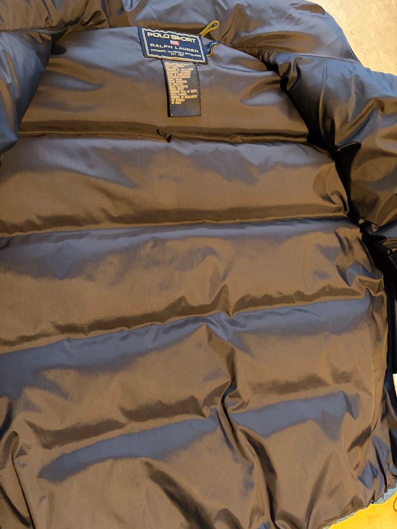 ナ*マ様 90s ポロスポーツ　ダウンベスト　ブルー　XL