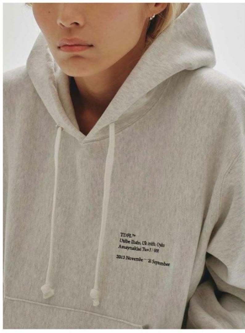 24秋冬 トゥデイフル ユースフルスウェットパーカー F ライトグレー