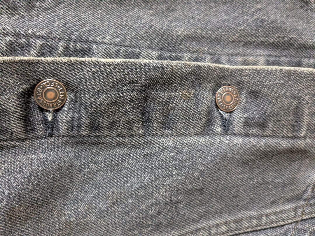Levi's 80s 70506-0259 先染めブラックUSA製 サイズ40R