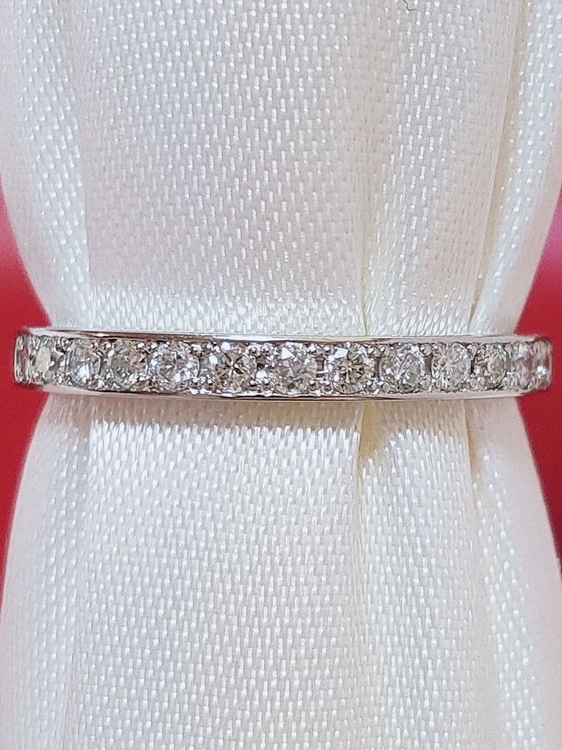 新入荷 未使用 pt950 ダイヤモンド0.15ct エタニティリング