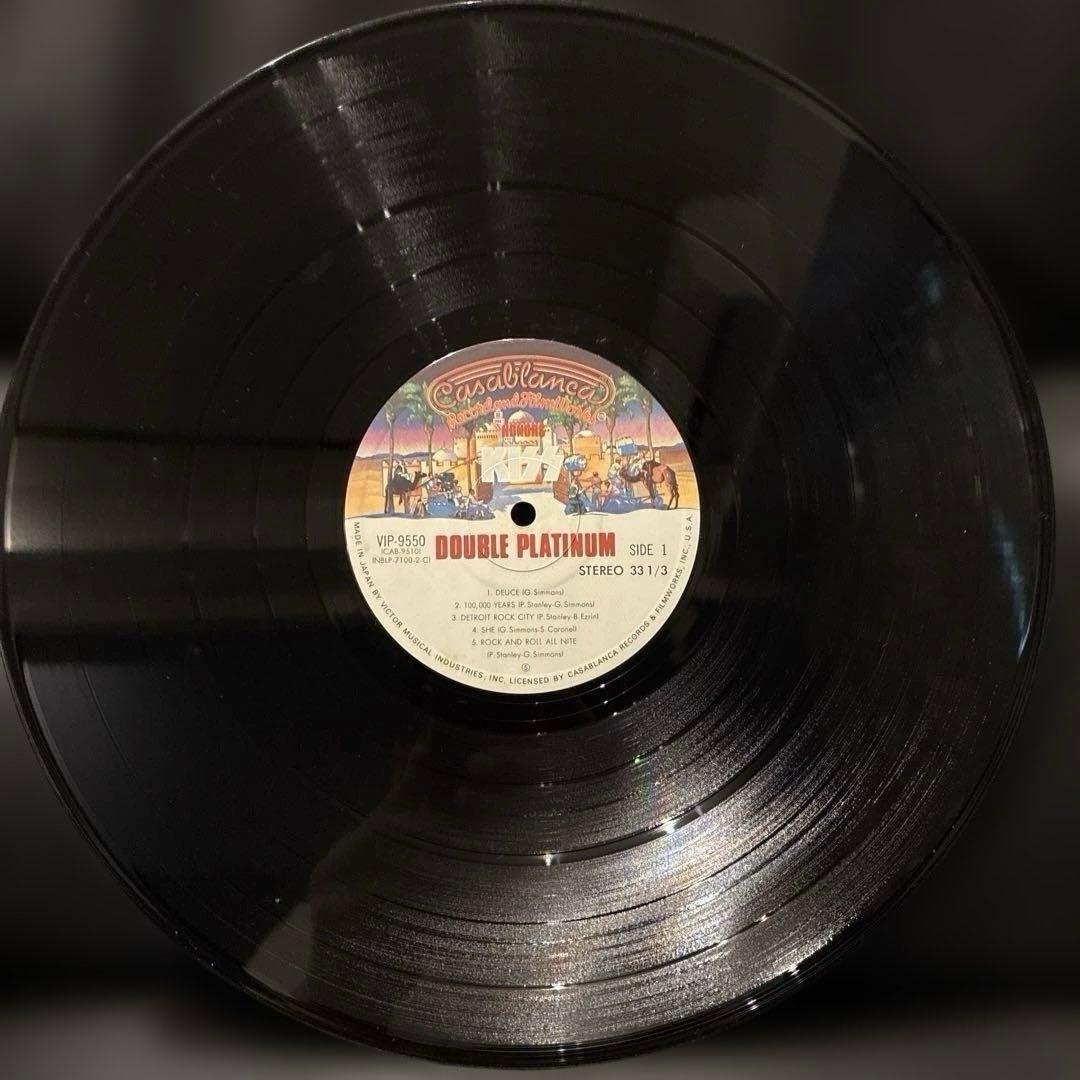 【希少・帯付き】KISS / ダブル・プラチナム　 2枚組LPレコード