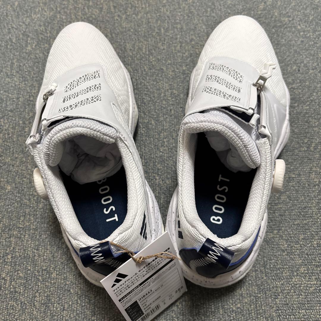 新品 adidas コードカオスボア25 ゴルフシューズ 25.5 ホワイト