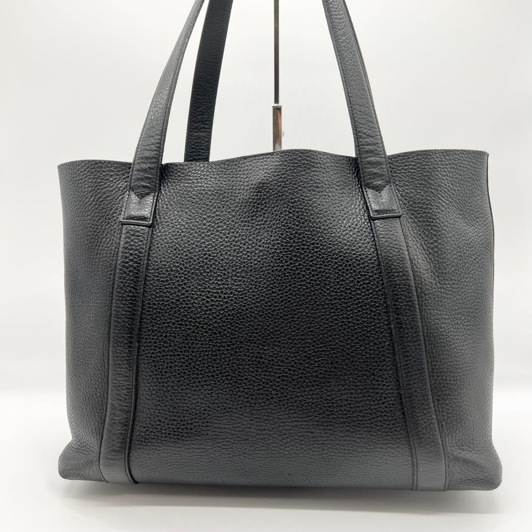 ペッレモルビダ　トートバッグ　テーラマリーナ　レザー　ブラック　A4　肩掛け