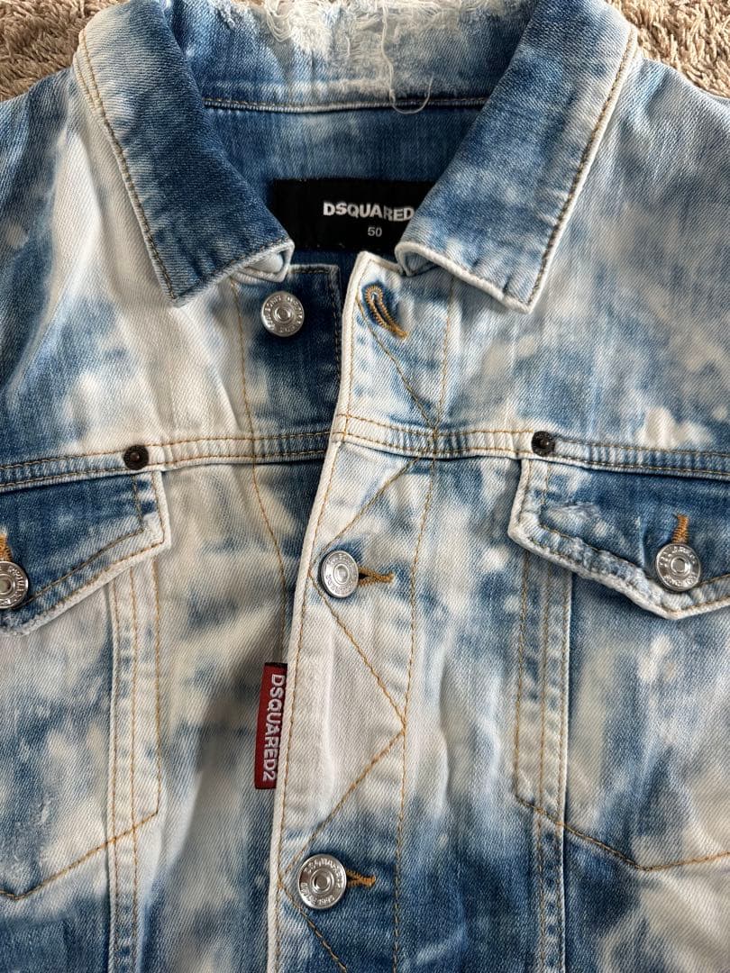【美品】DSQUARED2 タイダイデニムジャケット サイズ50