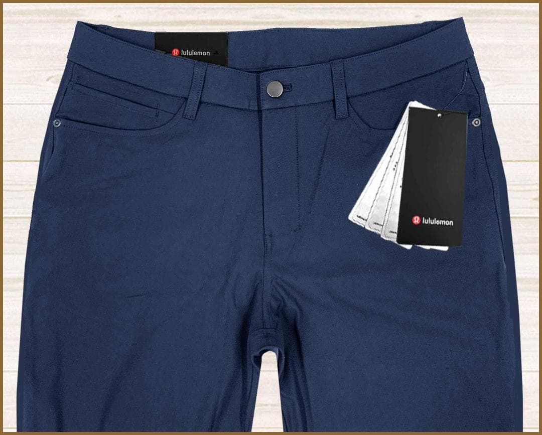 【新品】ルルレモンABCクラシックフィット5ポケットパンツ紺ネイビーM31