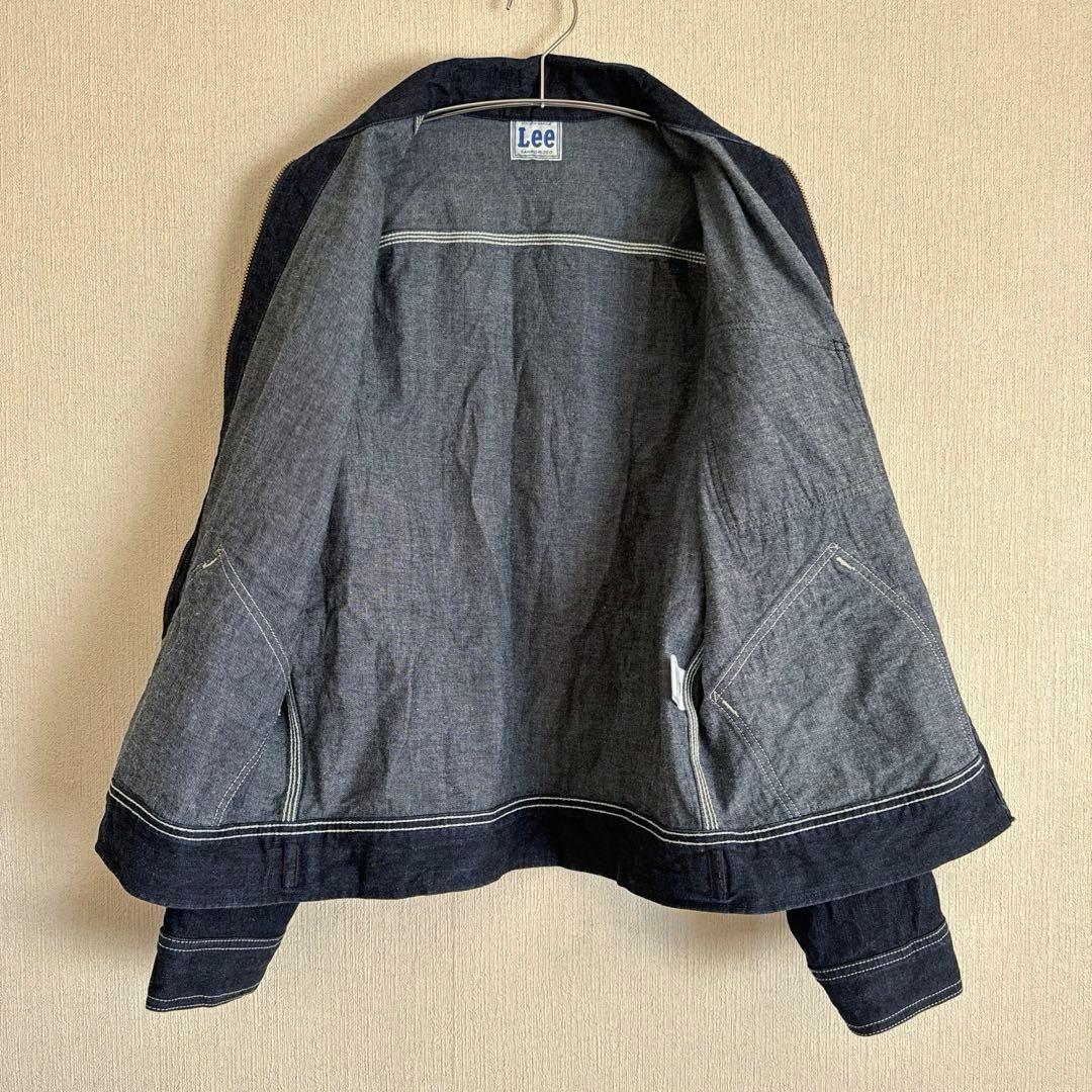 【美品】LEE　デニムジャケット　91B　復刻　真っ紺　Mサイズ