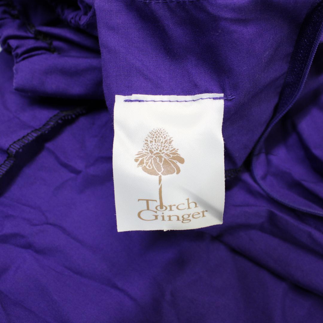 【ハワイ製 フラダンス衣装】パープル TorchGinger ワンピース ドレス