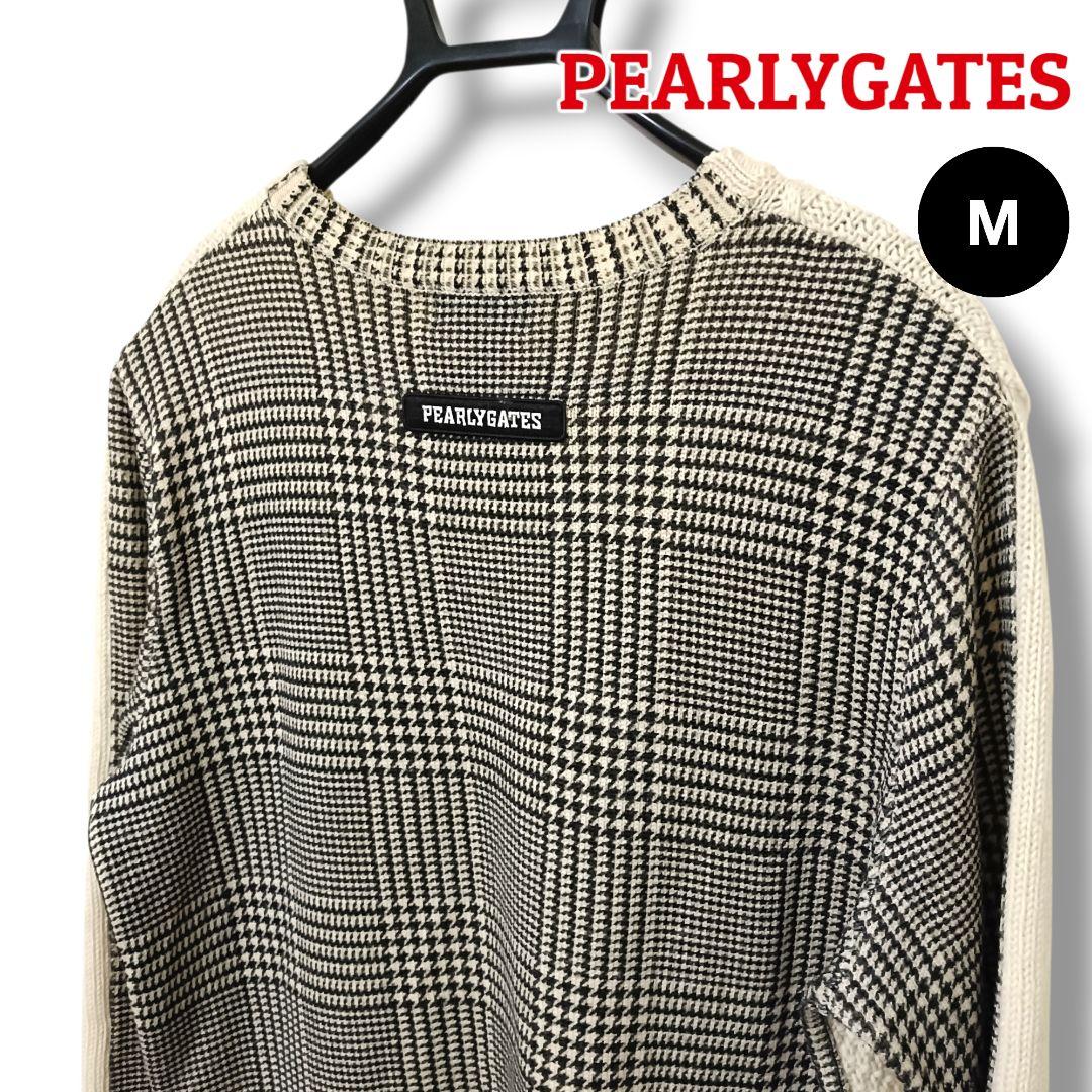 【大人の遊び心】パーリーゲイツ セーター アイボリー M メンズ ゴルフ