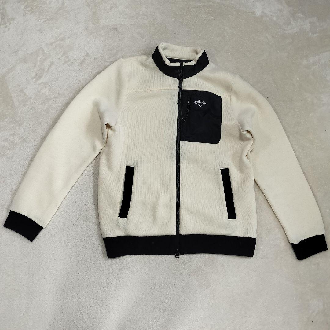 【希少美品】キャロウェイ　アイボリー　フルジップアップパーカー　アウター