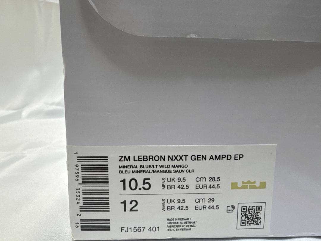 NIKE LEBRON NXXT GEN AMPD EP28.5cm 大特価