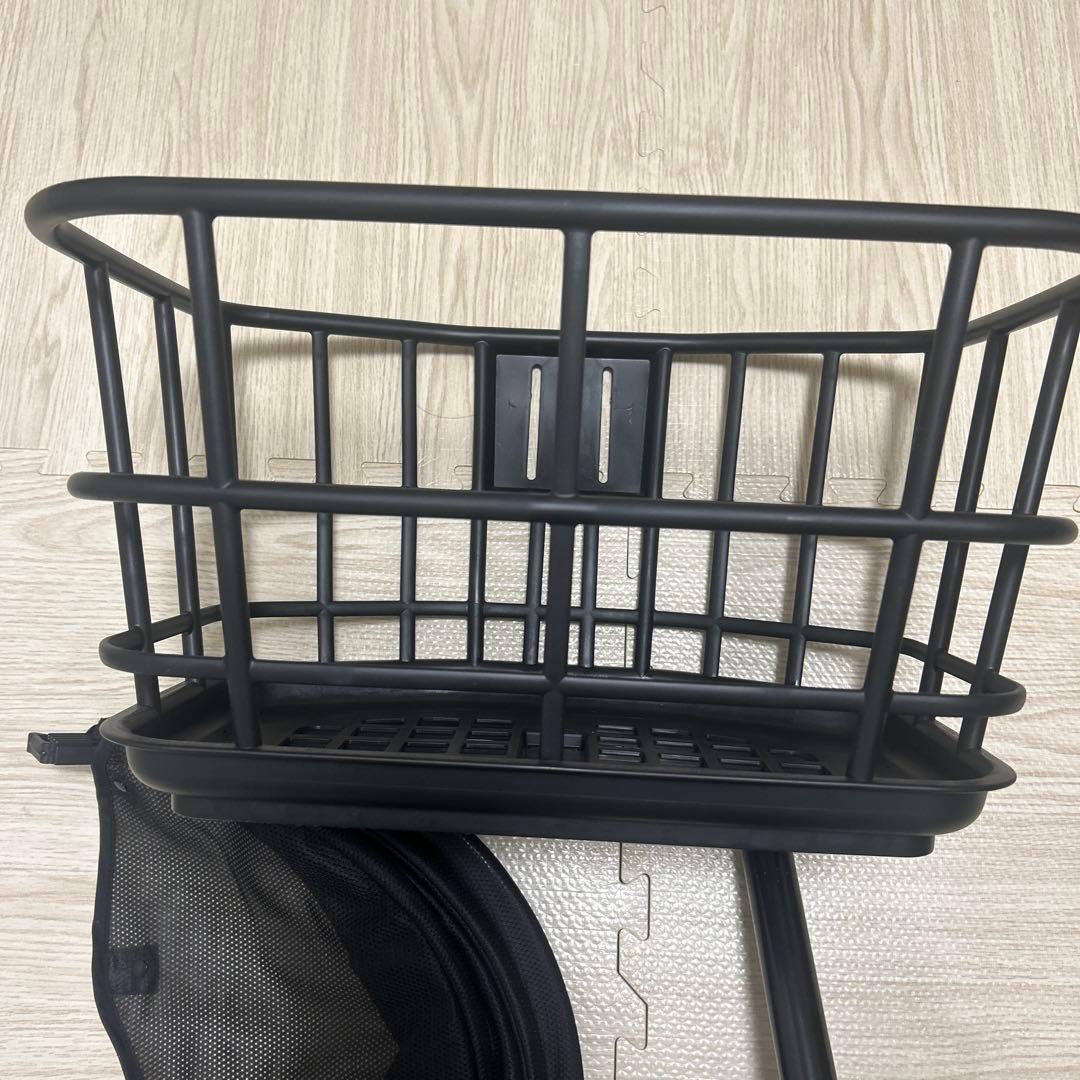 パナソニック　電動自転車用ブラックバスケット、サンシェード、サドル他
