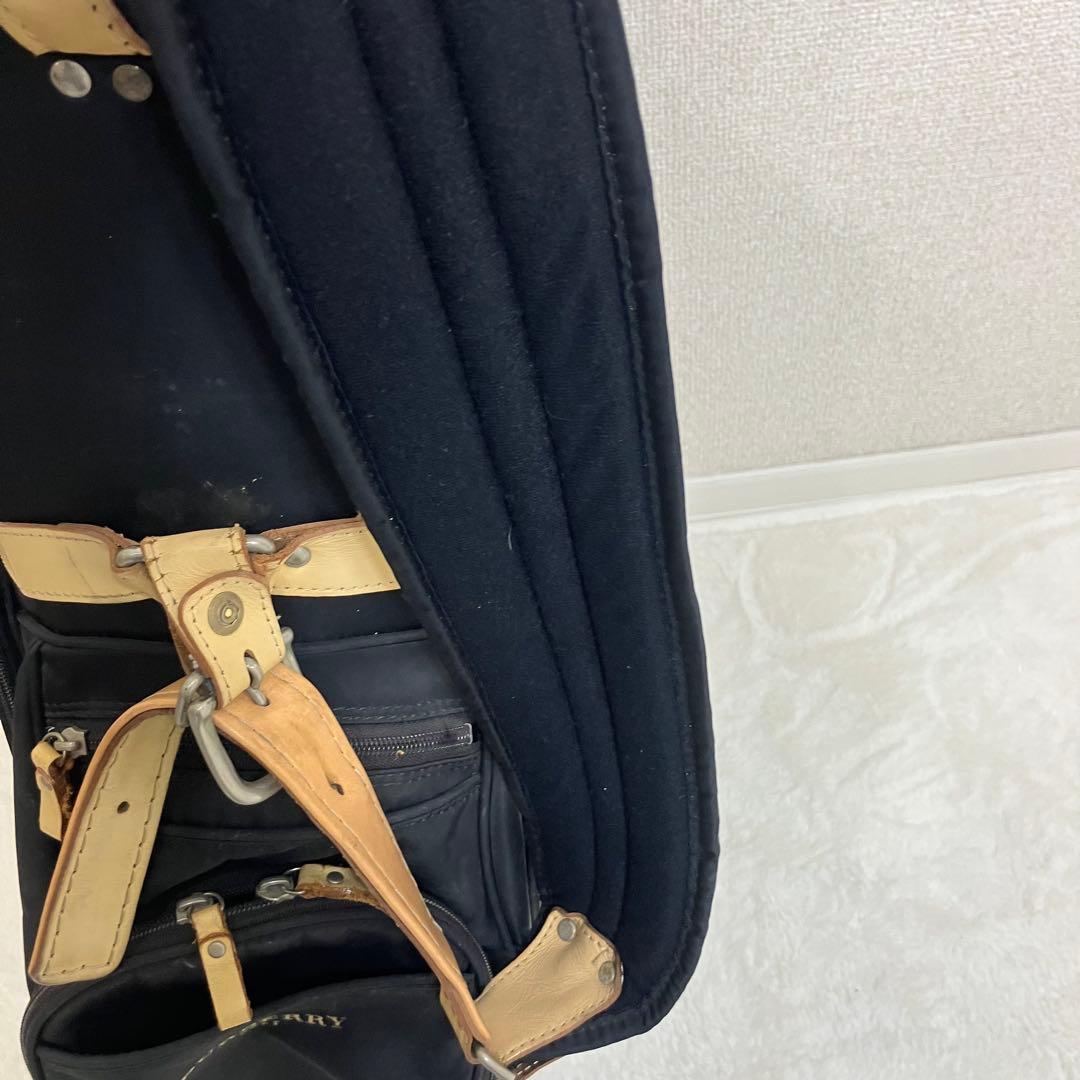 バーバリーゴルフ✨ノバチェック ゴルフバッグ キャディバッグ 黒