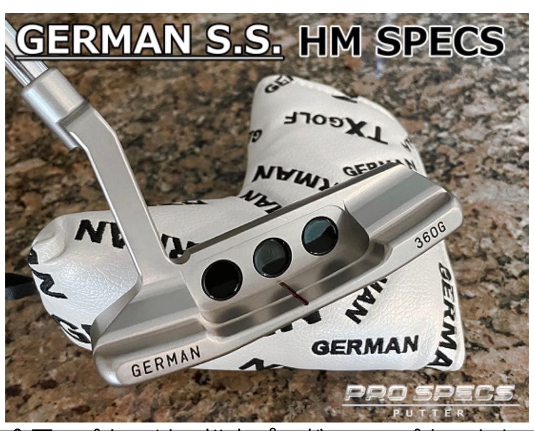 【コース未使用】バイロンデザイン GSSパター ジャーマンステンレス 松山モデル