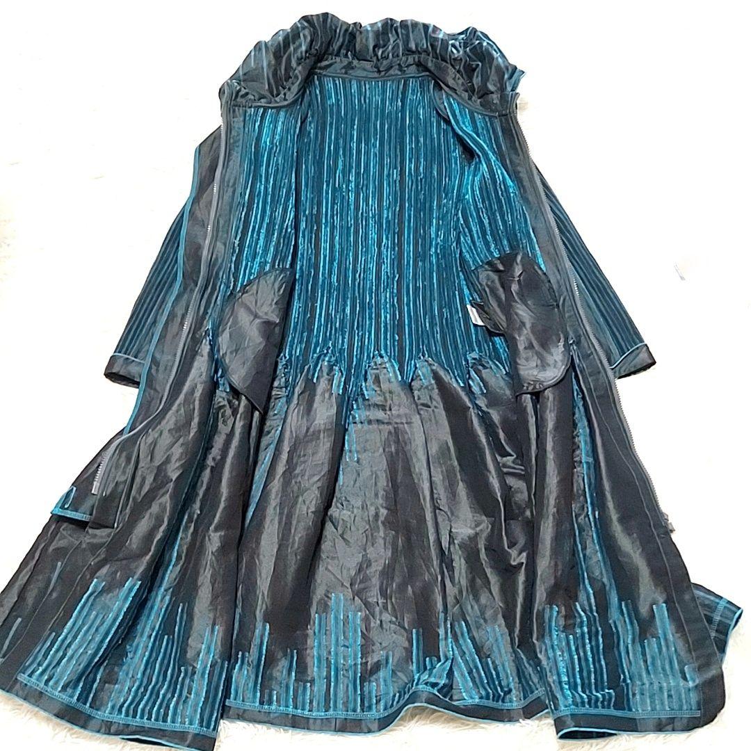 美品 エイココンドウ ストライプ ロングジャケット 42 日本製