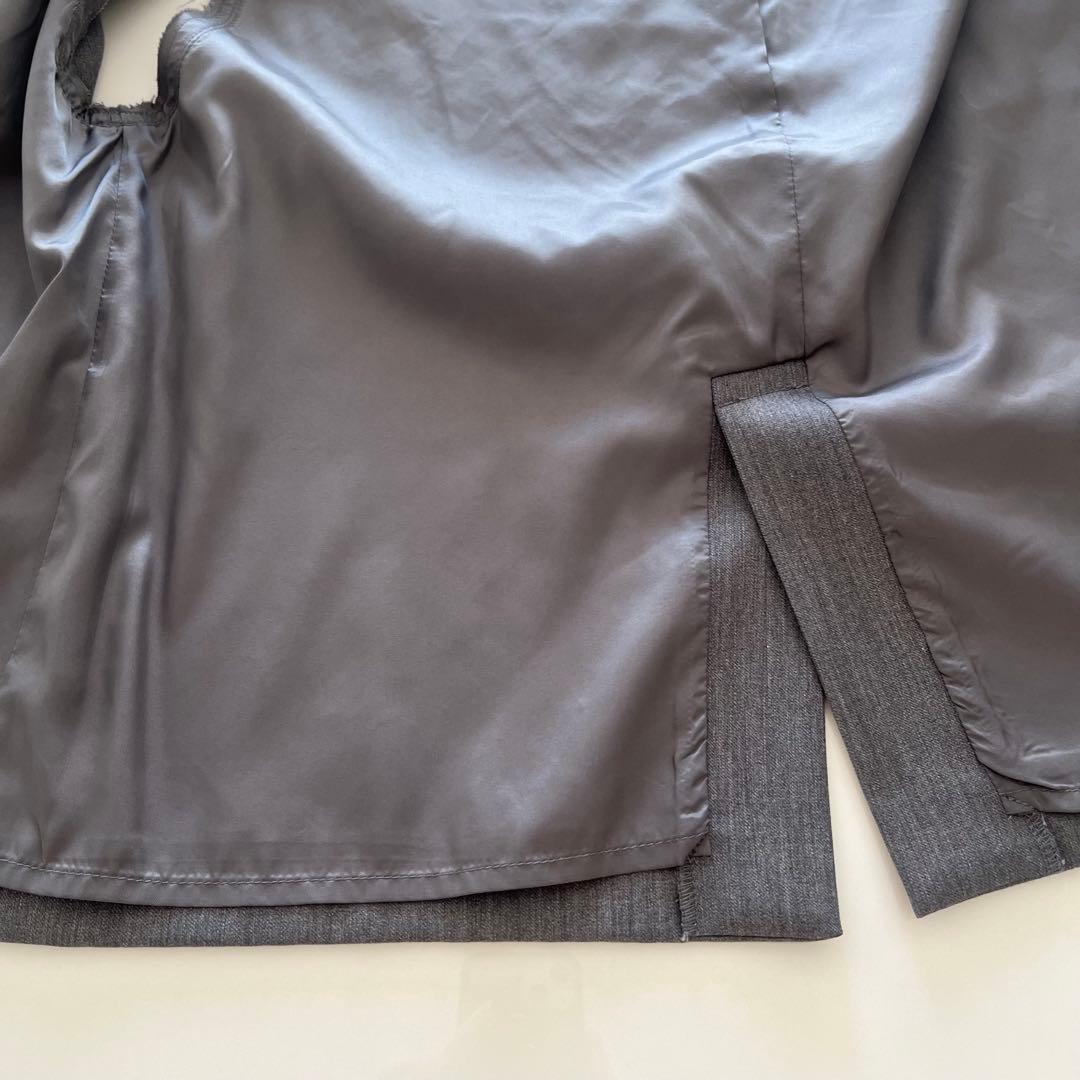 anuke カットオフツイルベスト　グレー　ジレ　トップス　ノースリーブ　36