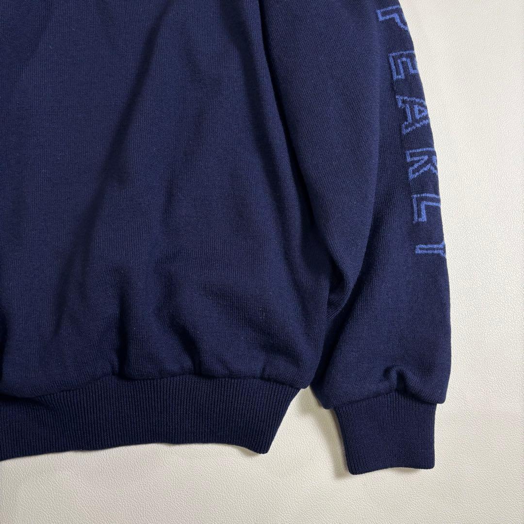 パーリーゲイツ 防風 裏地付ニット サイズ3 ロゴ セーター メンズ アームロゴ