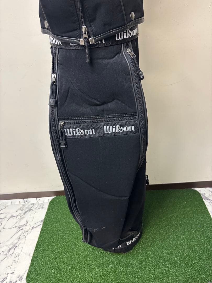 Wilson ウィルソン ゴルフ キャディバッグ ブラック 3分割 軽量