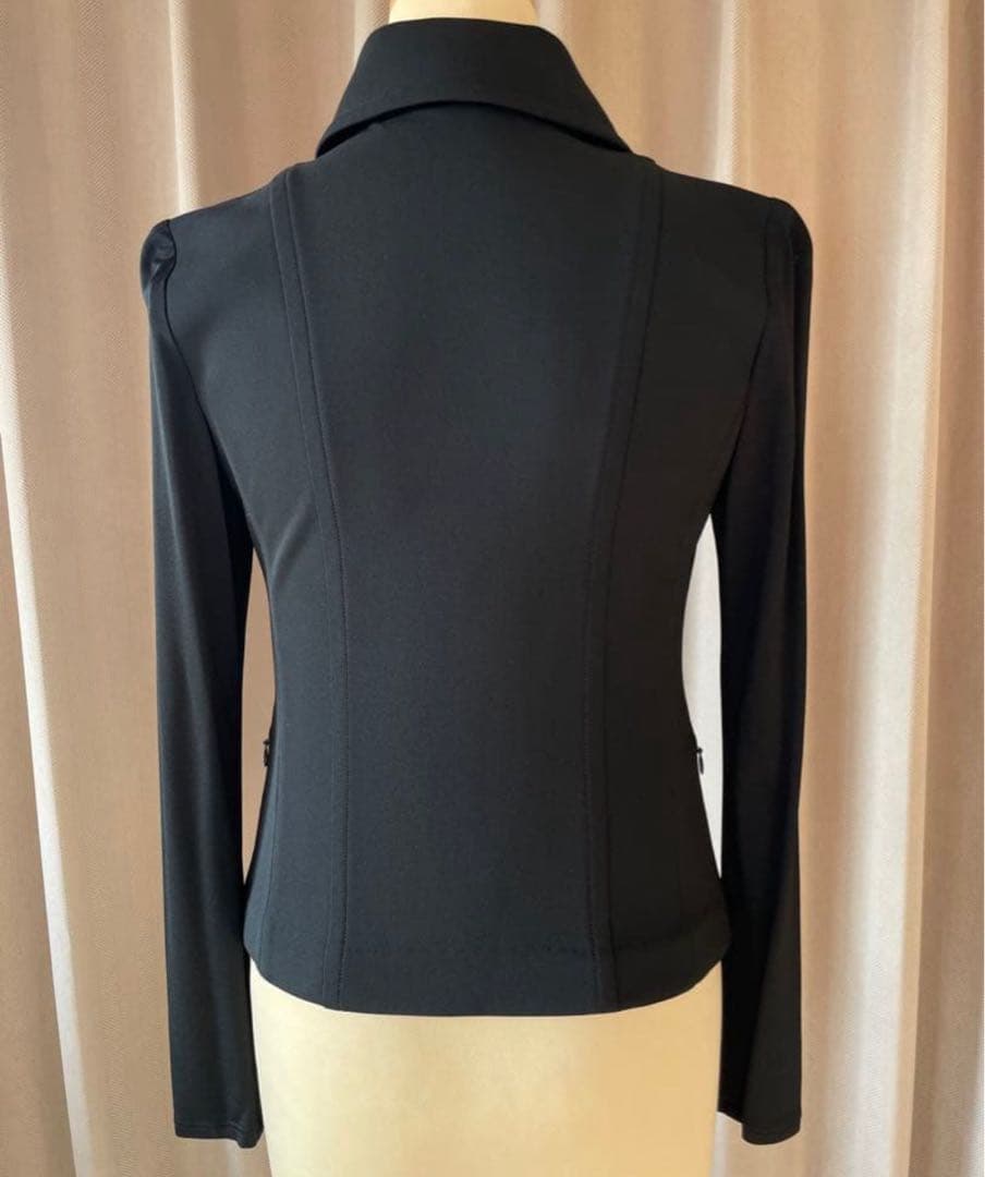 美品 FOXEY フォクシー アシンメトリー ジップアップ ジャケット 38