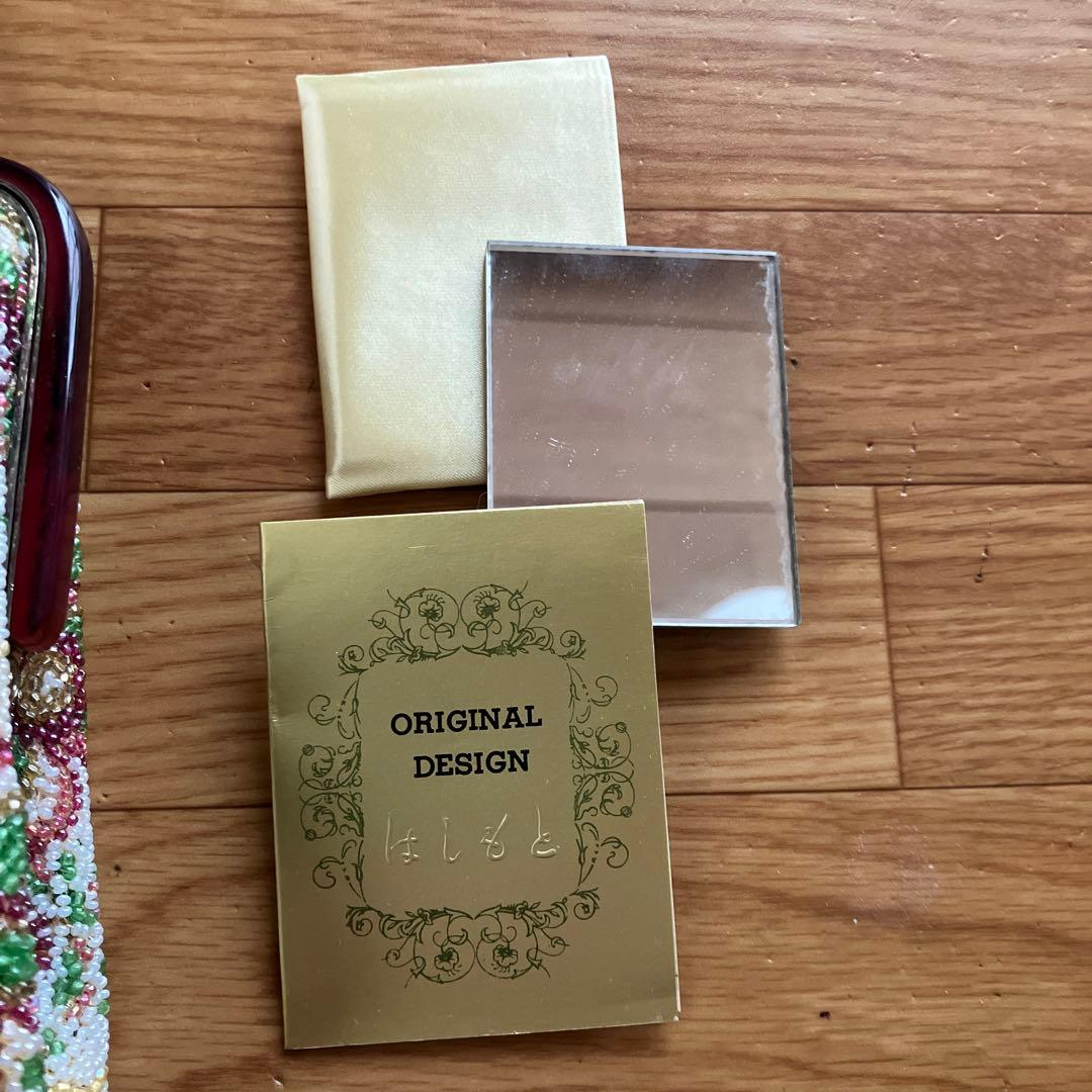 美品LUMY ルミー はしもと ビーズ 総ビーズ パーティバッグ 皇室